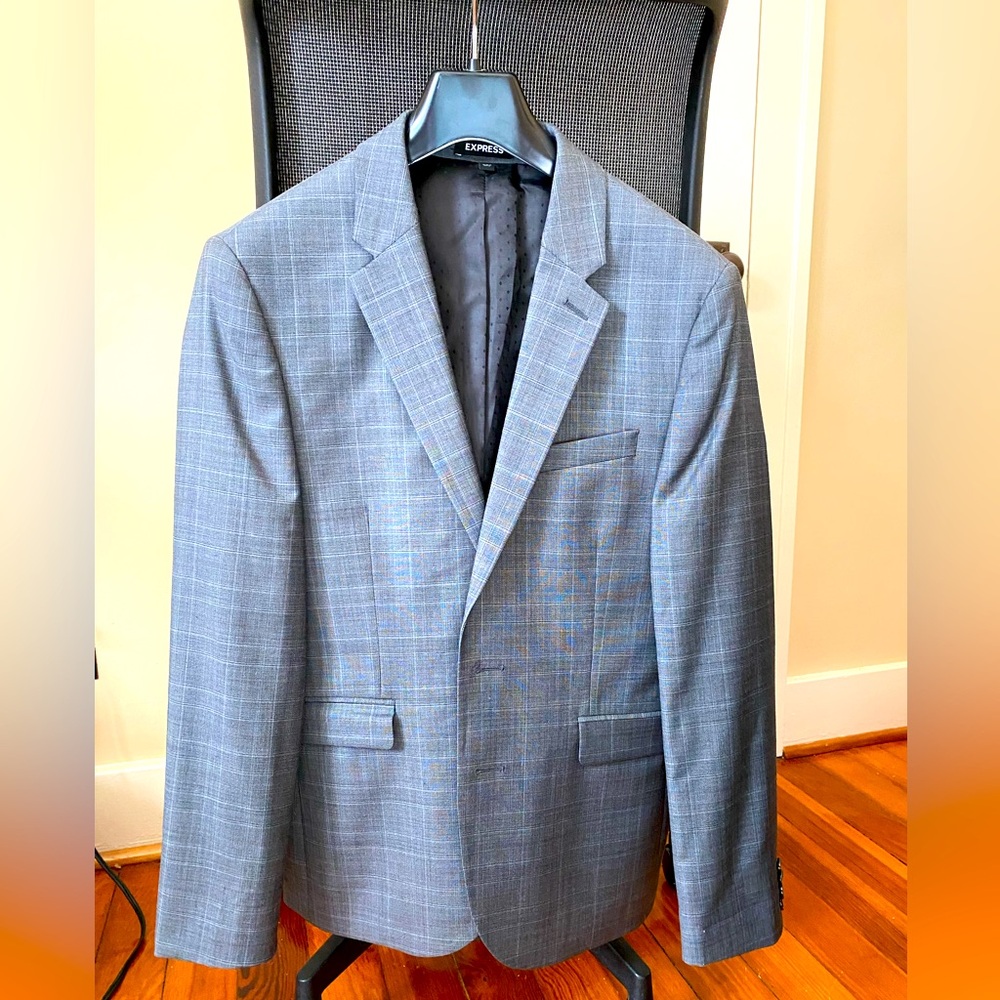 Express Checkered Suit Jacket